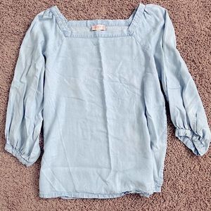 Flowy denim LOFT shirt